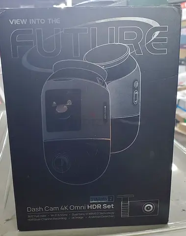 Future 70mai 4K HDR Omni DashCam, Black, Dual Camera