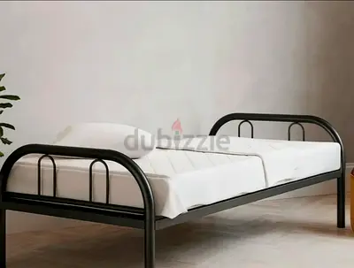 Single bed stainless steel black Qt.2