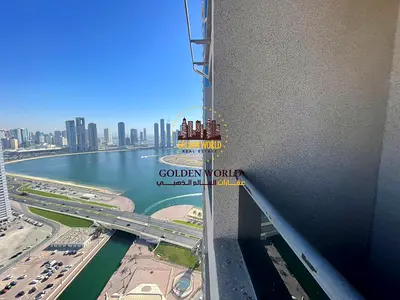 3 Master Bedrooms with balcony in Al Khan Al Qasba, maid room, 5 baths, free AC, gym, pool and lagoon view. AED 93K.
