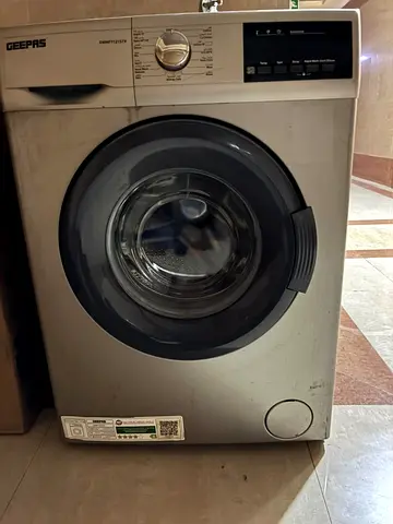 Geepas Front Load Washing Machine - Silver, Good Working Condition