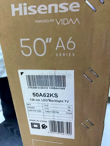 Hisense 50 Inch A6 Series LED Backlight TV