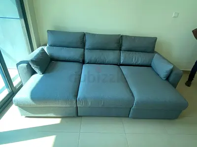 Ikea Eskelstuna L shape sofa bed Gray