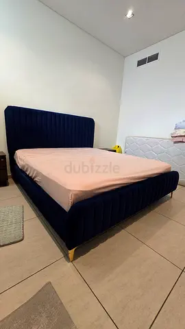 Set of Home Box Movo Ruby Bed Frame and Bed Pillow Jupiter Firm Mattress size 180x200