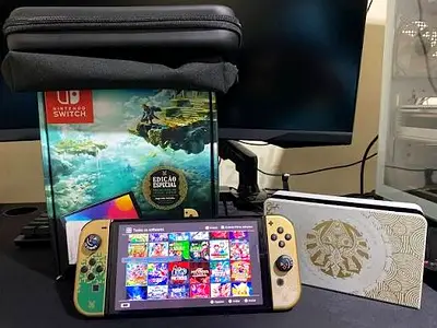 Modded Nintendo Switch Oled Zelda limited edition for sale