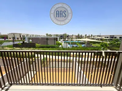 SINGLE ROW POOL PARK FACING 3BR+MAID VILLA FOR RENT 175K