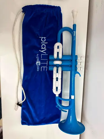 PlayLITE Blue Trumpet with Carry Bag