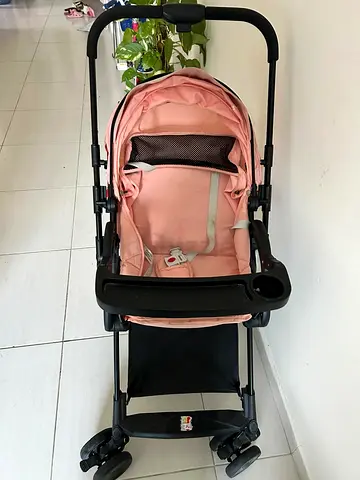 Lightweight Pink Baby Stroller in Good Condition