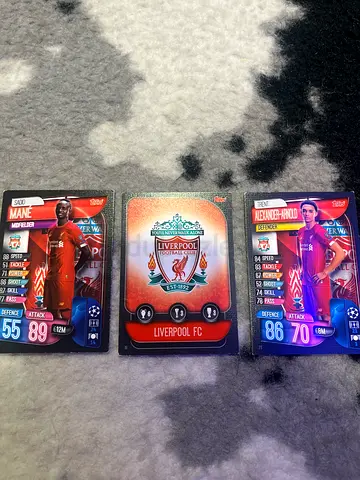 FIFA Ultimate Team Collectible Cards - Liverpool  Players (3 cards)