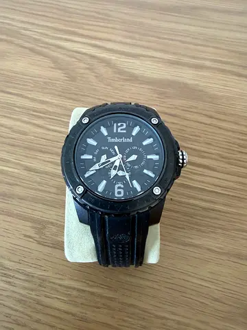 Timberland mens black sport watch - used