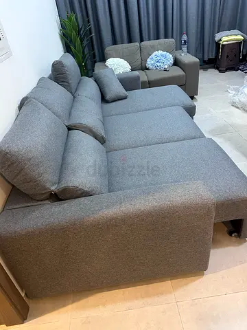 Ikea Eskelstuna L shape sofa bed Dark gray