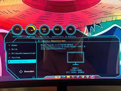 Lc27rg50 27 inch 1440p 240Hz Curved Gaming Monitor