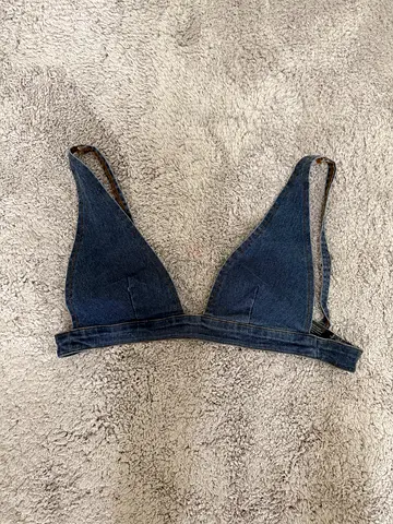 Denim bralette - size M