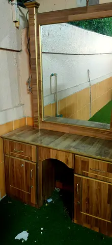 Wooden Dressing Table with Mirror.