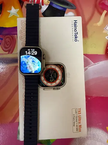 Used smartwatch with replacement straps (works well)
