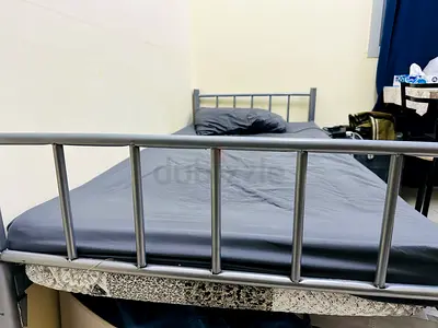 Metal single bed frame (Mattress Not Included) - good condition