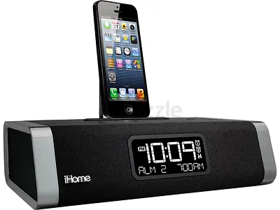 iHome Alarm Clock Dock with iPhone Connector and FM Radio