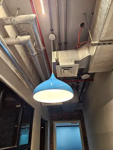 BLUE HANGING CHANDELIER