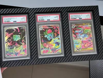 Pokemon Sequential set PSA 10 Venusaur, Ivysaur and Bulbsaur JP
