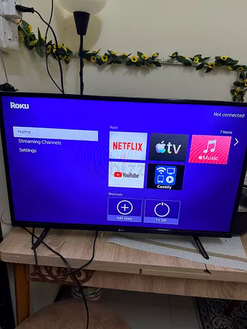 LG 32-inch LED TV with free roku stick for netflix youtube - Good Working Condition