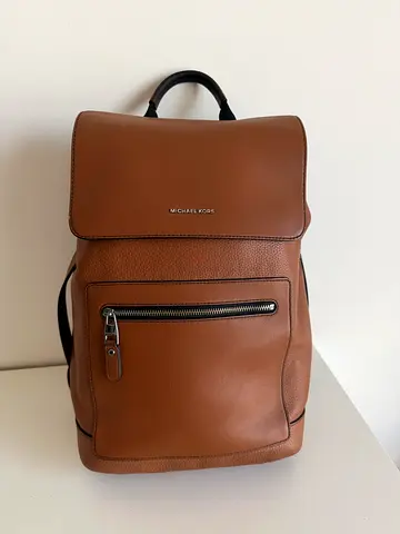 Rare Michael Kors Brown Leather Backpack — Excellent Condition