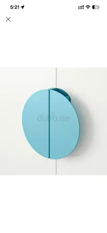 IKEA BEGRIPA: Cabinet Door Handle, 130 mm, light blue/half-round: new : 12 per box: 6*12 = AED 72
