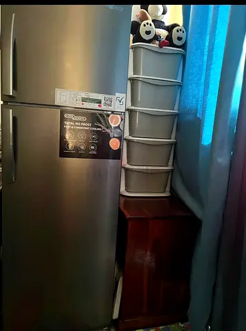 Compact Double Door Refrigerator with Freezer