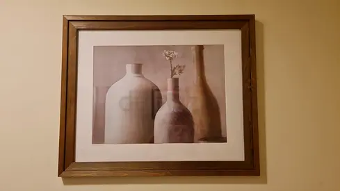 Framed Still Life Print portrait — Wooden Frame, Ready to Hang