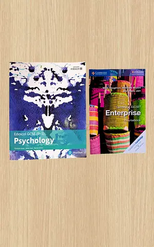 IGCSE Year 10/11 Textbooks Set | Cambridge  Oxford | Psychology + Enterprise