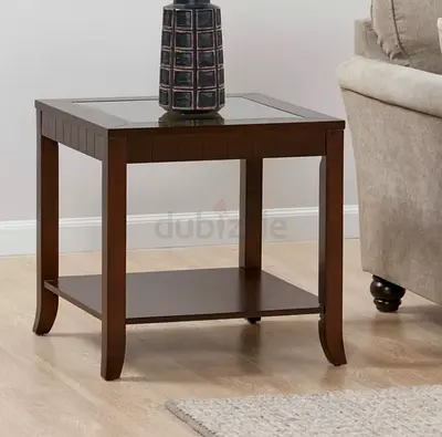 Morocco Glass Top Side Table