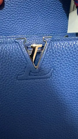 Blue Louis Vuitton leather handbag - small/medium
