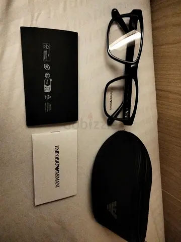Emporio Armani prescription eyeglasses with case and paperwork