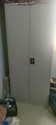 Tall metal storage cabinet / wardrobe - good condition