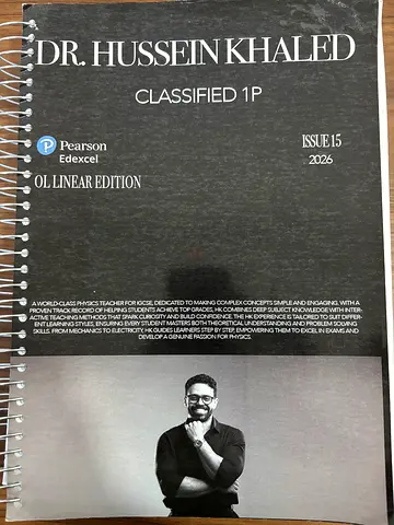 Dr. Hussein Khaled Classified set IGCSE  Edition (2026) Spiral Notebook