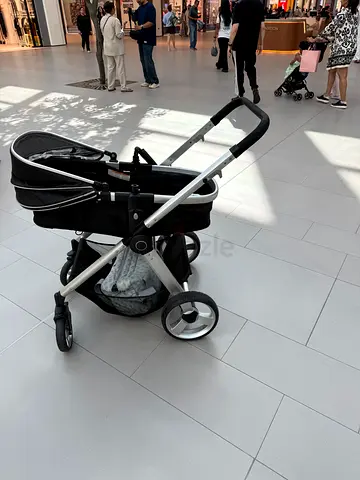 Used baby pram stroller with bassinet - good condition