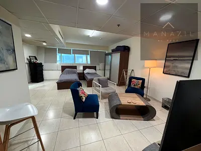 In Al Majaz 3 area, a very distinctive studio apartment with a large area is available for only 2500.