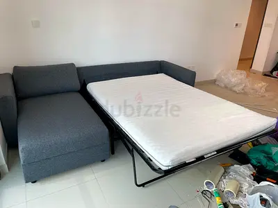 Ikea vimle L shape sofa bed with mattress