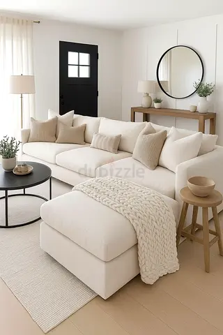Grand Comfort Chesterfield L Shaped  Sofa