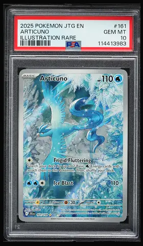 2025 Articuno #161 Illustration Rare - Pokemon Journey Together - PSA 10