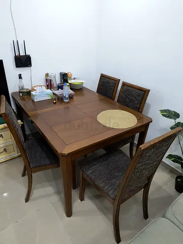 6- Seater Dining Table with 4 chairs only