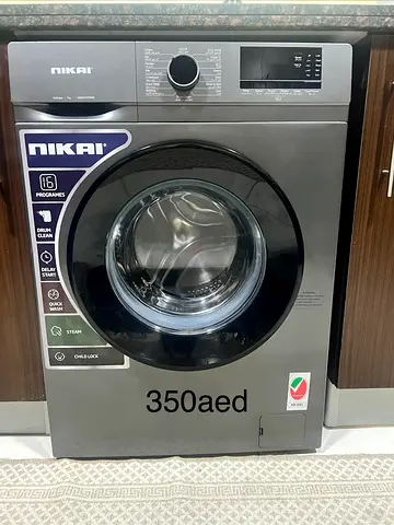 Nikai Front Load Washing Machine - 7KG, Good Working Condition (350 AED)