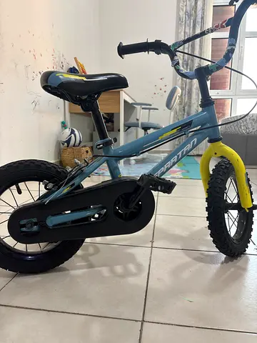 Kids 12-inch Bicycle with Training Wheels - Light Blue