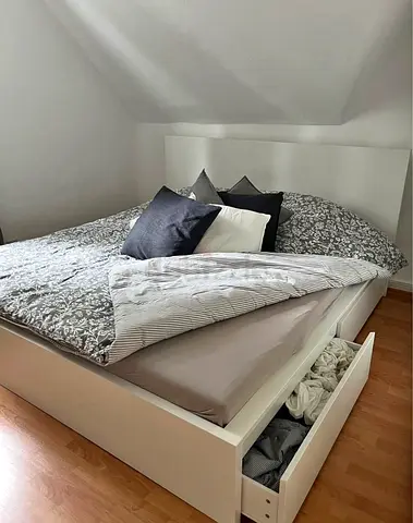 IKEA Malm king  bed frame with mattress - perfect ondition