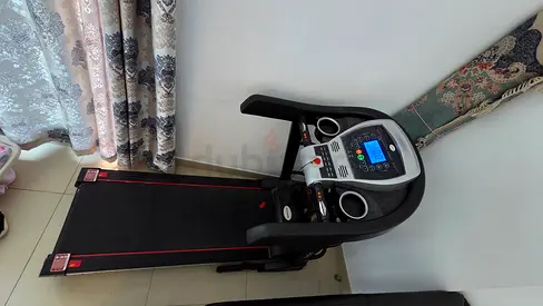 Foldable Home Treadmill with Console and Cup Holders