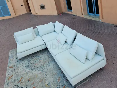 Ikea Sodhremn Corner Sofa Beige Excellent Condition