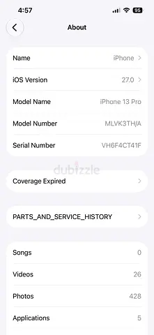 iPhone 13pro 256gb 72% battery