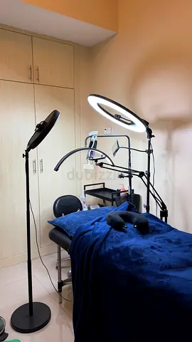 Ring Moon Light LED Lamp Massage table trolley blanket chair