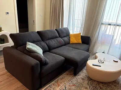 Ikea eskilstuna dark grey sofa, all sections are extendable