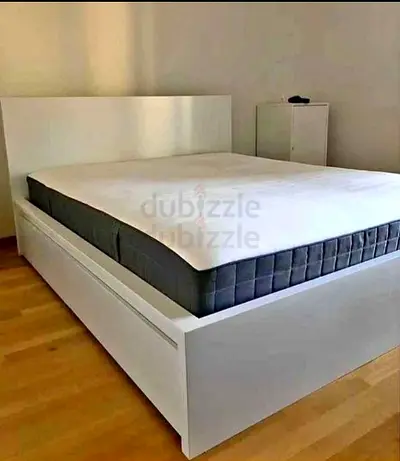 Ikea King size bed with mattress available in perfect condition