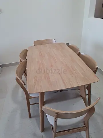 Modern Wooden Dining Table with Chairs