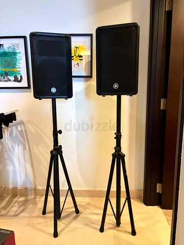 Yamaha DBR 10 pair + 2 York stands